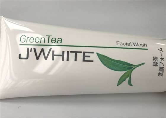 Green Tea J'WHITE Plastic Lotion Tubes 150g 3c Offset Printing Silver Plated
