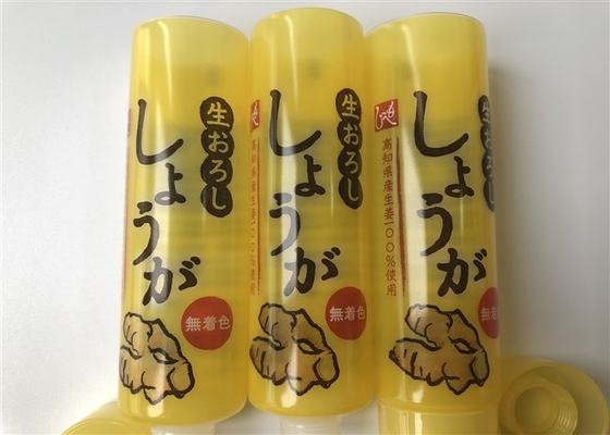 92mm Plastic Tube Packing High-Tech Ginger 45g With Transparent Plastic Cover Film