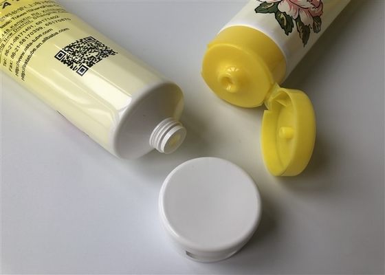 Polygonal milk white tube with anti-counterfeiting ink 8 color offset printing 1 color silk screen hot stamping foil