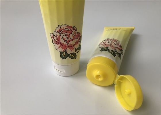 Polygonal milk white tube with anti-counterfeiting ink 8 color offset printing 1 color silk screen hot stamping foil