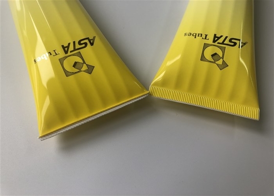 Polygonal milk white tube with anti-counterfeiting ink 8 color offset printing 1 color silk screen hot stamping foil