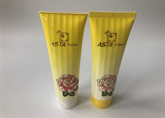 Polygonal milk white tube with anti-counterfeiting ink 8 color offset printing 1 color silk screen hot stamping foil