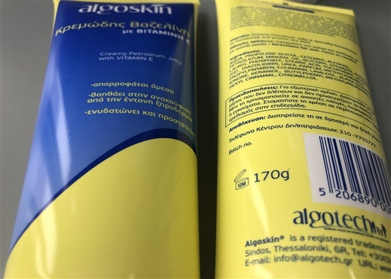Empty 	Hand Cream Tube Packaging Size 50-166 Mm Extruded White Glossy Offset Pritning