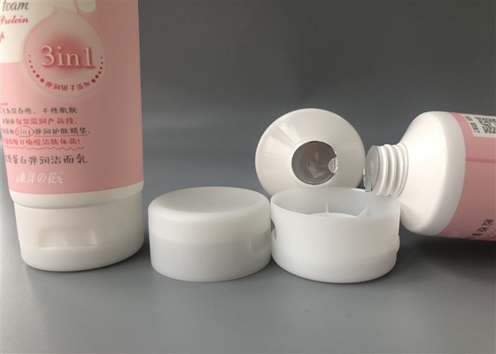 Diameter 50mm Cosmetic Tube Packaging Smile Essential Foam 100g With Frosted Cap Full Version