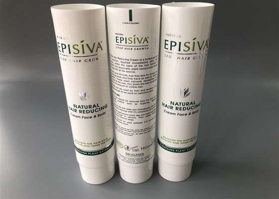 140ml Cosmetic Tube Packaging Natural Hair Reducing Milk With Straight Flat Cap
