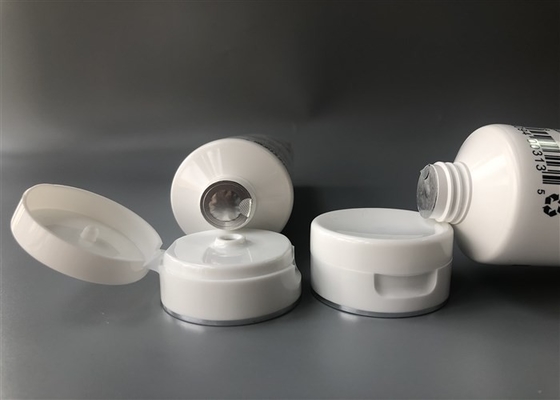 50ml Cosmetic Tube Packaging 240ml Body Cream Diameter With Silver Ring Flip Top Cap