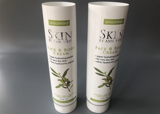 50ml Cosmetic Tube Packaging 240ml Body Cream Diameter With Silver Ring Flip Top Cap