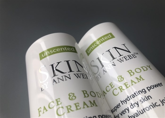 50ml Cosmetic Tube Packaging 240ml Body Cream Diameter With Silver Ring Flip Top Cap
