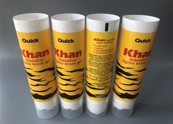 5 Steel Ball Cosmetic Tube Packaging Massage Gel 200ml Co-Extruded White Full Offset Printing