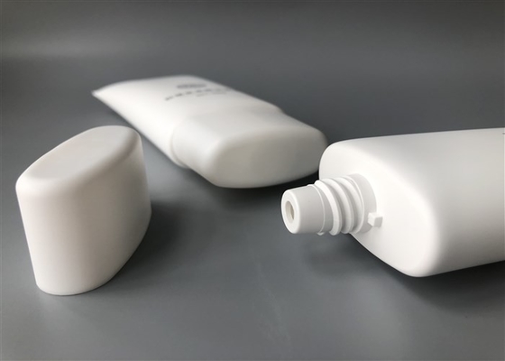 5 Layer Milk White Plastic Lotion Tubes 100g 2c Screen Printing Super Flat Cap